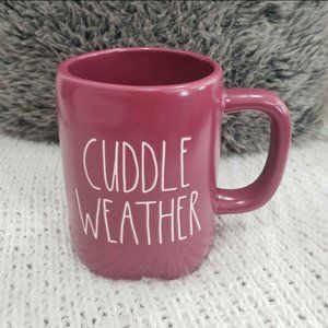 Rae Dunn "Cuddle Weather" Maroon Mug Fall Collection